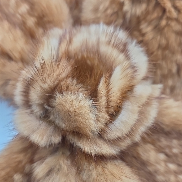 Kriegsman Elegant Redish Brown Real Fur Neck Warmer Scarf - Picture 8 of 8